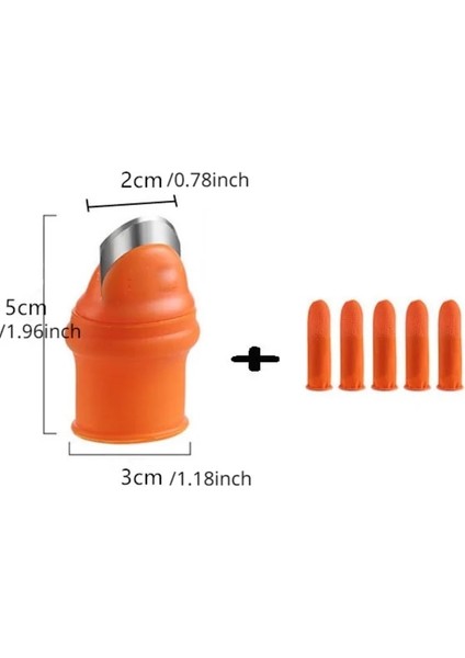 Erkekler Tarzı 1 Takım Silikon Parmak Koruyucu Bıçak ile Meyve Sebze Başparmak Bıçak Parmak Koruma Mutfak Aletleri Mutfak Aksesuarları (Yurt Dışından)