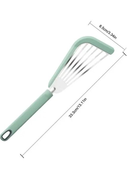 Yeşil Balık Spatula Silikon Kolay Temizlik Pişirme Gereçleri Mutfak Gereçleri Pişirme Aksesuarları Alet Balık Turner Spatula Yapışmaz (Yurt Dışından)