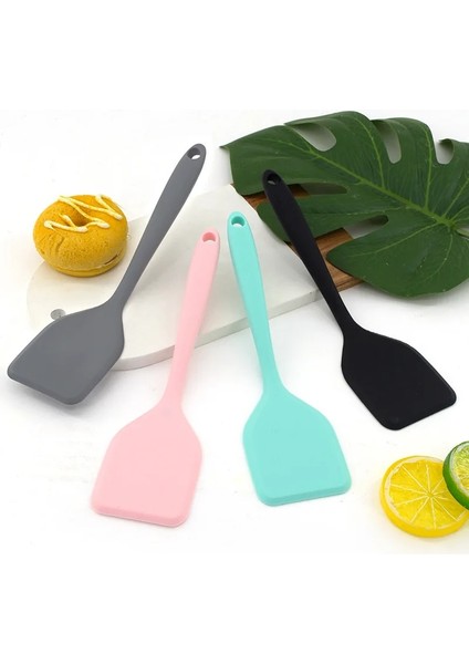 S-Gri Küçük Silikon Wok Spatula Pişirme Turner Yapışmaz Sığır Eti Yumurta Mutfak Kazıyıcı Pizza Küreği Mutfak Aksesuarları (Yurt Dışından) fiyatları