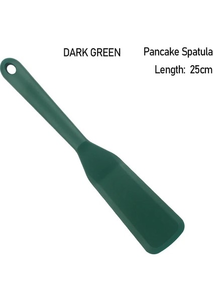 No 8 Silikon Spatula Krep Omlet Kürek Turner Yumurta Balık Pizza Geniş Kürek Yapışmaz Mutfak Pişirme Pişirme Gereçleri Seti (Yurt Dışından)
