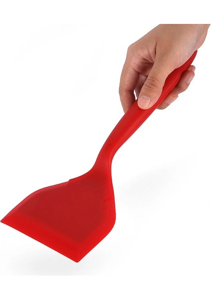 No 8 Silikon Spatula Krep Omlet Kürek Turner Yumurta Balık Pizza Geniş Kürek Yapışmaz Mutfak Pişirme Pişirme Gereçleri Seti (Yurt Dışından)