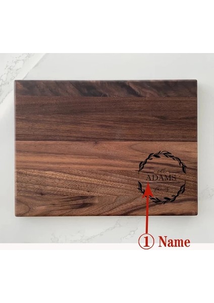 Z-220609-(106) 22X30CM Yeni Oyma Desen Kesme Tahtası Kayın Özel Kişiselleştirilmiş Metin Ceviz Kesme Tahtası Ev Dayanıklı Biftek Tahtası (Yurt Dışından)