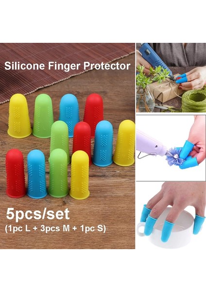 5 Adet 5 Adet Güvenli ve Güvenilir Silikon Parmak Koruyucu Kapak Anti-Cut Isıya Dayanıklı Mutfak Aletleri (Yurt Dışından) fırsatları