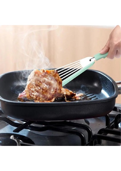 09 Pot Kürek Paslanmaz Çelik Kızarmış Balık Kürek Yüksek Sıcaklığa Dayanıklı Kelebek Kürek Biftek Araçları Mutfak Aksesuarları Için (Yurt Dışından) modelleri