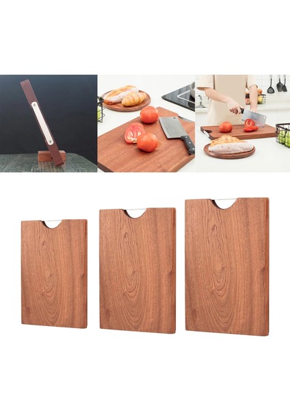 30X20X2.5 cm Abanoz Kesme Tahtası Mutfak Gadget Servis Tepsisi Pizza Tabağı Kulplu Doğrama Blokları Doğrama Tahtası Et Sebze Için (Yurt Dışından)