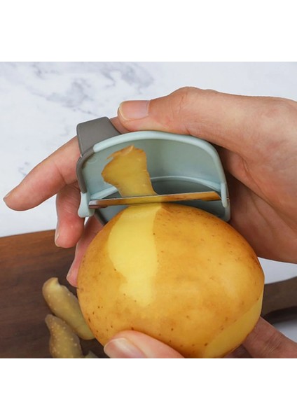 Gök Mavisi 4 Adet Özel Aletler Parmak Kavun Rende Patates Soyma Makineleri Çok Fonksiyonlu Soyma Cihazı Tpr Sebze Ev Soyma Makineleri (Yurt Dışından)