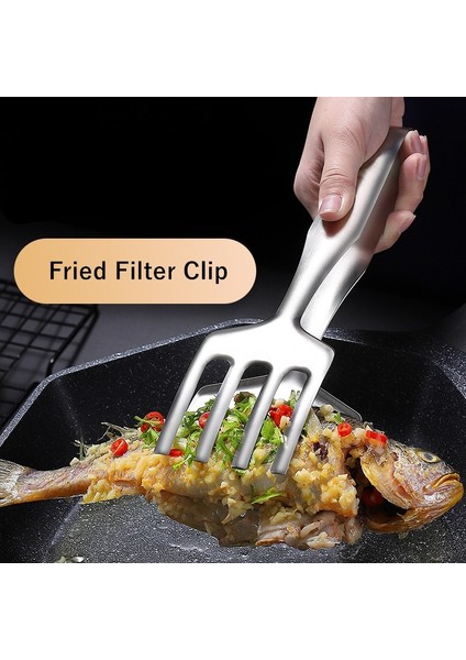 B Paslanmaz Çelik Biftek Kızartma Spatula Kızartma Balık Barbekü Maşası Ekmek Et Yiyecek Maşası Drenaj Yağ Sızıntısı Kürek Mutfak Pişirme Gereçleri (Yurt Dışından) fırsatları