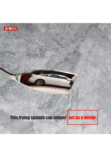 Doğal Renk Aıwıll Kaliteli 304 Paslanmaz Çelik Kaliteli Alet Mutfak Aletleri Yumurta Balık Kızartma Tavası Kepçe Kızarmış Kürek Spatula Pişirme Gereçleri (Yurt Dışından) modelleri