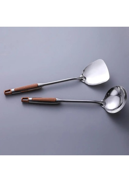 Sağlam Bir Mutfak Aracı Hafif Mutfak Pişirme Gereçleri Çizilmez Pürüzsüz Wok Spatula Turner Kaşık Kepçe (Yurt Dışından)