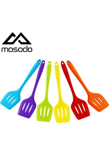 Kırmızı Silikon Turner Oluklu Mutfak Alet Yapışmaz Kürek Spatula Yumurta Balık Kızartma Tavası Uzun Saplı Kepçe Pişirme Araçları Eşyaları (Yurt Dışından) fiyatları