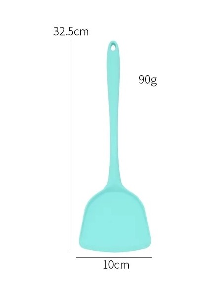 Açık Yeşil Silikon Spatula Kızartma Tavası Mutfak Spatula Kaşık Isıya Dayanıklı Spatula Pişirme Aracı Karıştırma Aksesuarları Mutfak (Yurt Dışından)