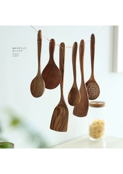 F Yaratıcı Tay Tik Ahşap Turner Pirinç Kaşığı Büyük Çorba Kaşığı Spatula Ahşap Kevgir Pota Skimmer Pişirme Gereçleri Mutfak Tedarikçisi (Yurt Dışından)