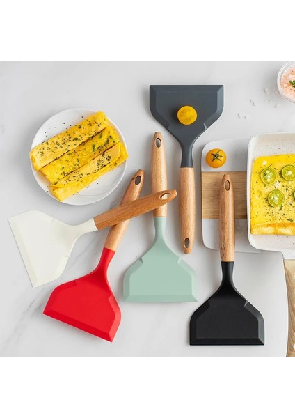 1 Adet Nane Silikon Spatula Pişirme Gereçleri Sığır Eti Yumurta Mutfak Kazıyıcı Geniş Pizza Pişirme Araçları Kürek Yapışmaz Spatula Mutfak (Yurt Dışından) fiyatları