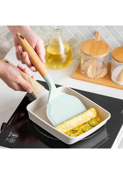 1 Adet Nane Silikon Spatula Pişirme Gereçleri Sığır Eti Yumurta Mutfak Kazıyıcı Geniş Pizza Pişirme Araçları Kürek Yapışmaz Spatula Mutfak (Yurt Dışından) indirimleri