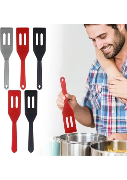D Tipi Evrensel Silikon Mutfak Eşyaları Spatula Çok Kullanımlı Silikon Turner Alet Mutfak Gereçleri Mutfak Yumurta Balık Kızartma Tavası Kepçe Kürek (Yurt Dışından)