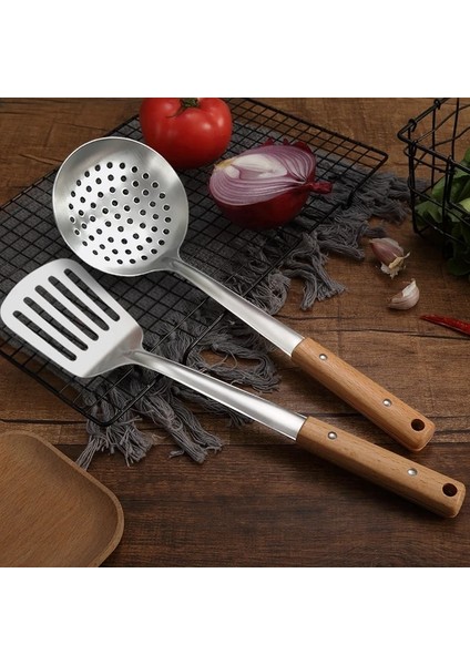 Ij Dayanıklı Taşınabilir Paslanmaz Çelik Yapışmaz Turner/kepçe Gıda Wok Spatula Kaşık Mutfak Gereçleri Pişirme Gereç Tencere Spatula (Yurt Dışından)