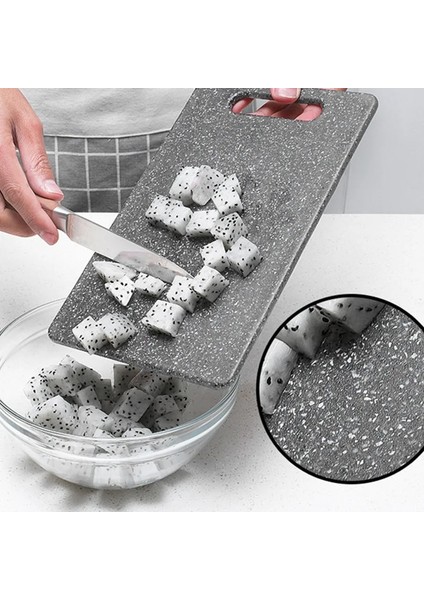 25X15 cm 1 Adet Mermer Görünüm Tarzı Plastik Kesme Tahtası Kaymaz Tasarım Tpr Mutfak Kesme Tahtası Bulaşık Makinesinde Yıkanabilir Sebze Et Için (Yurt Dışından)
