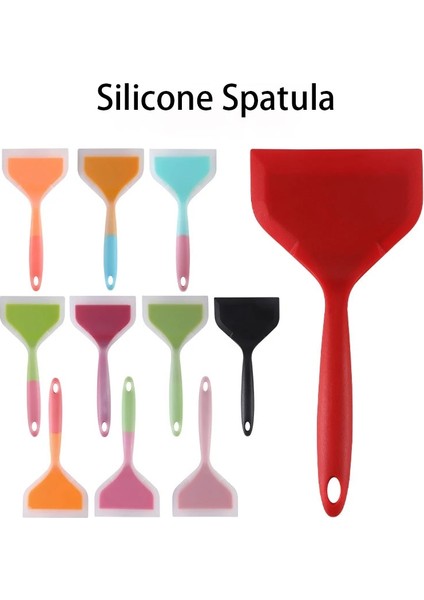 Pirinç Kaşığı Kırmızı Silikon Spatula Sığır Eti Yumurta Mutfak Kazıyıcı Geniş Yüzlü Pizza Pişirme Aracı Kürek Yapışmaz Spatula Mutfak Eşyaları (Yurt Dışından) fiyatları