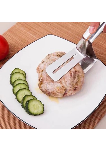 M Paslanmaz Çelik Kızartma Küreği Klip Çok Fonksiyonlu Biftek Barbekü Maşa Kızartma Balık Spatula Klip Ekmek Klip Ev Mutfak Aracı (Yurt Dışından) modelleri