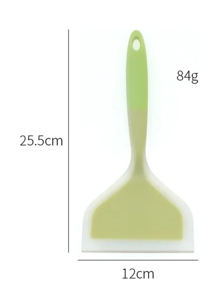 Yeşil Silikon Spatula Pişirme Gereçleri Mutfak Kazıyıcı Geniş Pizza Sığır Eti Yumurta Pişirme Aracı Kürek Yapışmaz Spatula Mutfak (Yurt Dışından)