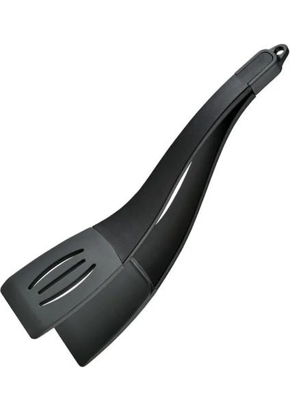 Siyah Gri Kızartma Küreği Klip Naylon Yumurta Biftek Balık Pizza Gözleme Tost Barbekü Yiyecek Maşası Çok Fonksiyonlu Kokusuz Kaymaz Mutfak Pişirme Araçları (Yurt Dışından)