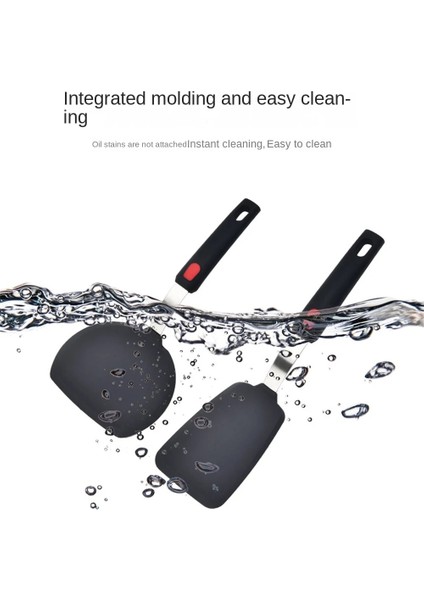 Eğimli Uzun Maça Mutfak Eşyaları Yumuşak Silikon Kenar Basit Moda Isıya Dayanıklı Modern Minimalist Mutfak Aletleri Mutfak Eşyaları Küçük Spatula Silikon (Yurt Dışından) indirimleri