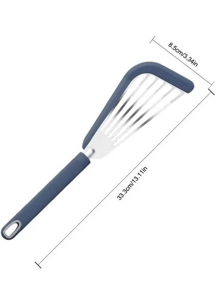 Mavi Balık Spatula Silikon Mutfak Turners Alet Yapışmaz Gıda Sınıfı Balık Kızartma Tavası Kepçe Spatula Mutfak Gereçleri Pişirme Gereçleri (Yurt Dışından)