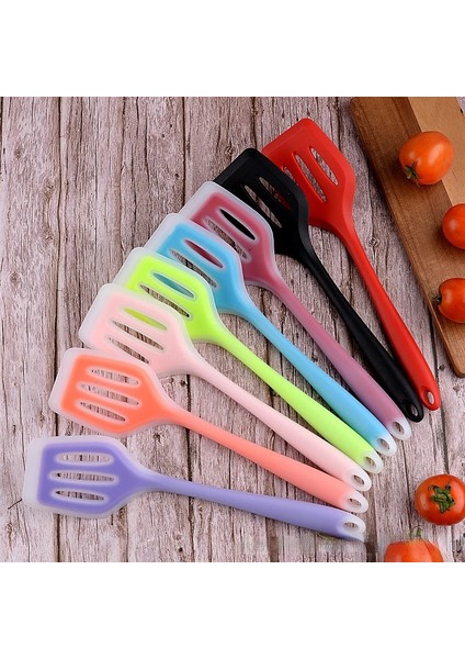 Siyah Silikon Spatula Küçük Silikon Spatula Biftek Kızartma Spatula Yapışmaz Pişirme Spatula Kızartma Tavası Kepçe Kızarmış Kürek Spatula (Yurt Dışından) modelleri
