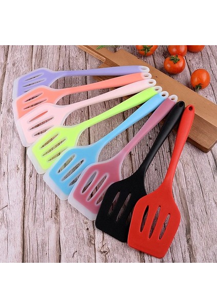 Siyah Silikon Spatula Küçük Silikon Spatula Biftek Kızartma Spatula Yapışmaz Pişirme Spatula Kızartma Tavası Kepçe Kızarmış Kürek Spatula (Yurt Dışından) fırsatları