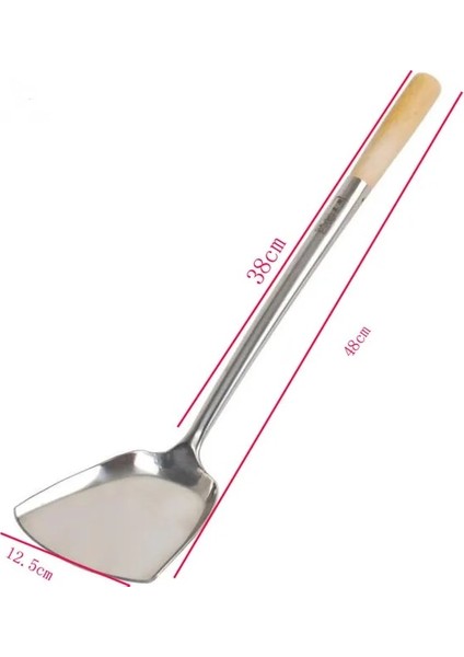 15 Uzun Saplı Kürek Tencere Turner Paslanmaz Çelik Spatula Çeviriciler Mutfak Pişirme Gereçleri Tencere Araçları Çorba Kaşığı Wok (Yurt Dışından)