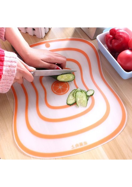 Turuncu 41.5X31.5 cm 1 Adet Moda Meyve Paneli Kesme Tahtası Yaratıcı Sevimli Mutfak Reçine Buzlu Kesme Tahtası Meyve Paneli Kesme Tahtası Mutfak Eşyaları (Yurt Dışından)