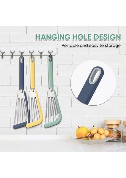 Sarı Silikon Balık Spatula Çok Fonksiyonlu Oluklu Balık Turner Ev Mutfak Yapışmaz Gereçler Balık Saygısız Izgara Spatula (Yurt Dışından) indirimleri