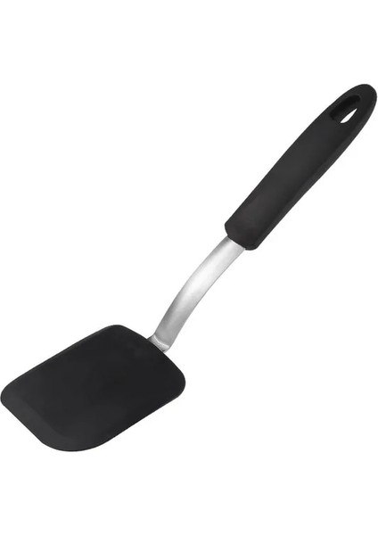 Siyah Ev Mutfak Silikon Çeviriciler Kızartma Spatula Yumurta Balık Biftek Kızartma Tavası Kepçe Kızartılmış Kürek Mutfak Gereçleri Pişirme Gereçleri (Yurt Dışından)