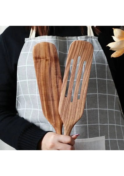 C1 Ahşap Spatula Pirinç Kaşığı Yapışmaz Tencere Pişirme Tavası Mutfak Pişirme Aracı Kızartma Biftek Sos Kürek (Yurt Dışından) fırsatları
