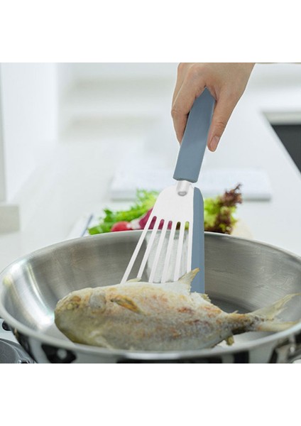 Kırmızı Holaroom Kızarmış Balık Silikon Spatula Paslanmaz Çelik Spatula Biftek Gözleme Çevirme Spatula Yapışmaz Kürek Pişirme Mutfak Aletleri (Yurt Dışından) fiyatları