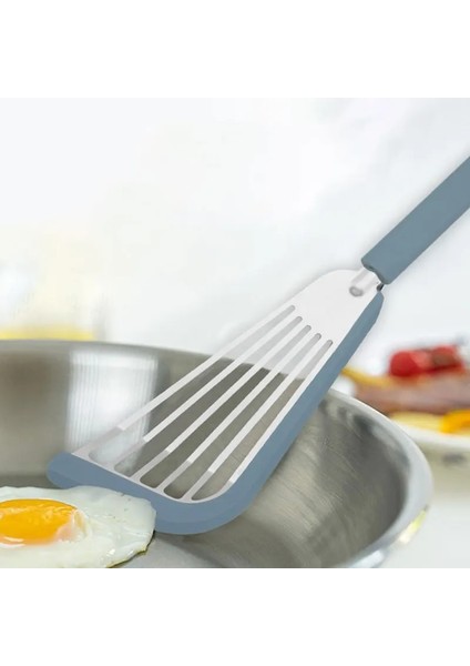 Kırmızı Holaroom Kızarmış Balık Silikon Spatula Paslanmaz Çelik Spatula Biftek Gözleme Çevirme Spatula Yapışmaz Kürek Pişirme Mutfak Aletleri (Yurt Dışından) indirimleri