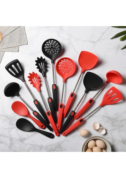 No.3 Spatula Pişirme Silikon Turner Oluklu Pota Yumurta Çorbası Kaçak Kürek Yapışmaz Spatula Teyelleme Gereçleri Mutfak Araçları 1 Adet (Yurt Dışından)