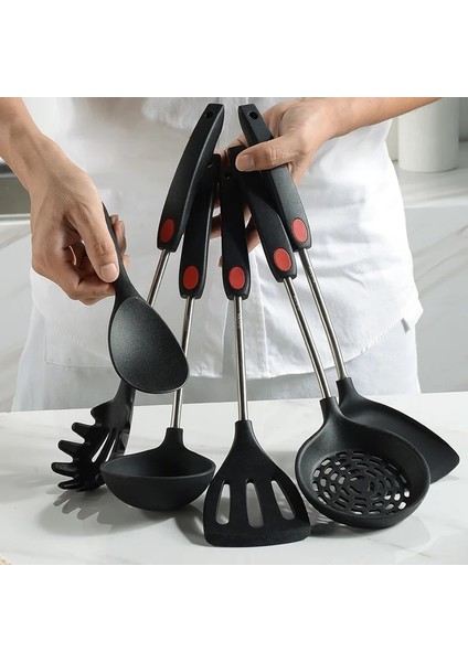 No.3 Spatula Pişirme Silikon Turner Oluklu Pota Yumurta Çorbası Kaçak Kürek Yapışmaz Spatula Teyelleme Gereçleri Mutfak Araçları 1 Adet (Yurt Dışından)