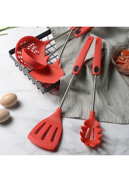 No.3 Spatula Pişirme Silikon Turner Oluklu Pota Yumurta Çorbası Kaçak Kürek Yapışmaz Spatula Teyelleme Gereçleri Mutfak Araçları 1 Adet (Yurt Dışından)