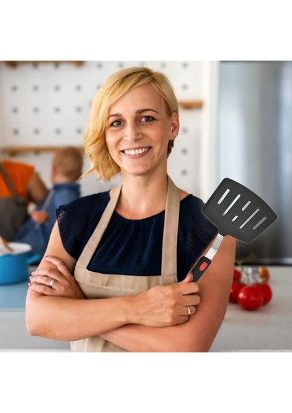 Kare Büyük Sızıntı Kızartma Spatula Kürek Gıda Sınıfı Yapışmaz Yüksek Sıcaklık Mutfak Pişirme Silikon Turner Salata Karıştırma Kazıyıcı Ev Pişirme (Yurt Dışından) indirimleri