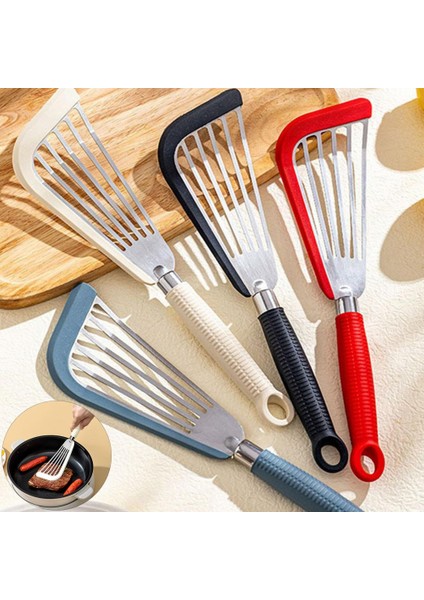 Siyah Pişirme Spatula Yapışmaz Uzun Saplı Oymak Çok Fonksiyonlu Paslanmaz Çelik Haşlanma Önleyici Balık Spatula Kürek Mutfak Gadget (Yurt Dışından) indirimleri