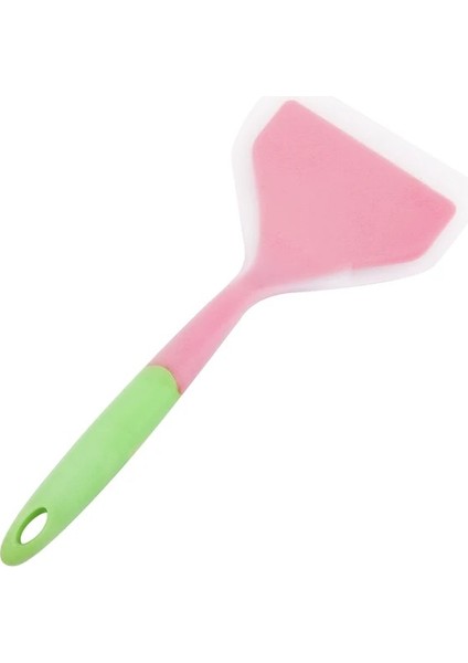 A - Pembe Gıda Sınıfı Silikon Spatula Sığır Eti Yumurta Mutfak Kazıyıcı Pizza Kürek Yapışmaz Tereyağı Kaşık Kek Pişirme Pasta Spatula Araçları (Yurt Dışından)