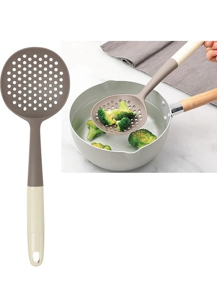 Stil 3 1 Adet Mutfak Eşyası Yapışmaz Oluklu Spatula Skimmer Kaşık Çorba Kepçesi Pişirme Küreği Karıştırma Kaşığı Mutfak Alet Aksesuarları (Yurt Dışından)