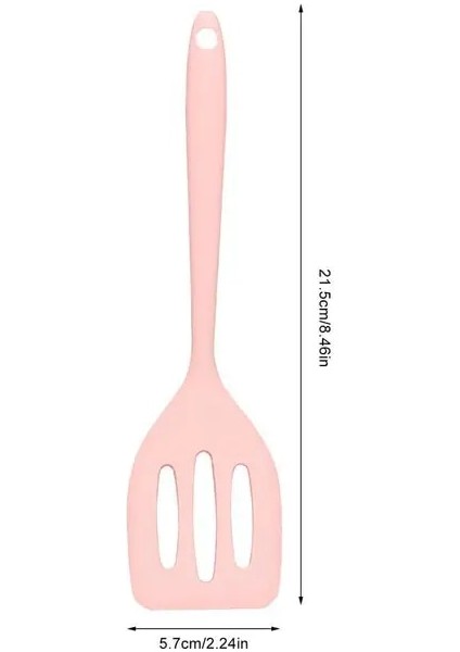 Pembe Silikon Turner Taşınabilir Yapışmaz Mutfak Spatula ve Pişirme Araçları 1 Adet Yüksek Sıcaklığa Dayanıklı Gıda Karıştırma ve Pişirme Gereçleri (Yurt Dışından)