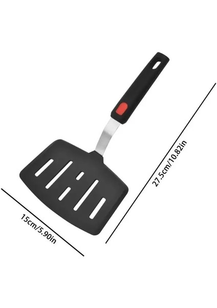 Bir Kızartma Spatula Yumurta Balık Kızartma Silikon Turner Biftek Yağı Tahliye Spatula Dayanıklı Yapışmaz Pişirme Pişirme Gereçleri Mutfak Aletleri (Yurt Dışından)