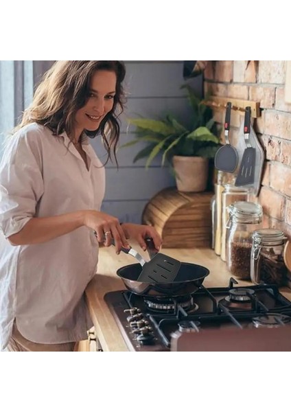 Bir Kızartma Spatula Yumurta Balık Kızartma Silikon Turner Biftek Yağı Tahliye Spatula Dayanıklı Yapışmaz Pişirme Pişirme Gereçleri Mutfak Aletleri (Yurt Dışından)