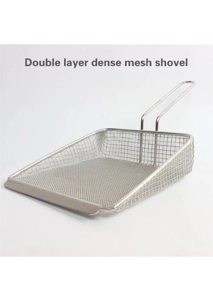 1 Adet Patates Kızartması Küreği Yoğun Ağ Küreği Yağ Kalıntısı Küreği Gıda Küreği Sızdıran Kaşık Elek Balıkçılık Spatulası Paslanmaz Çelik Kürek (Yurt Dışından)