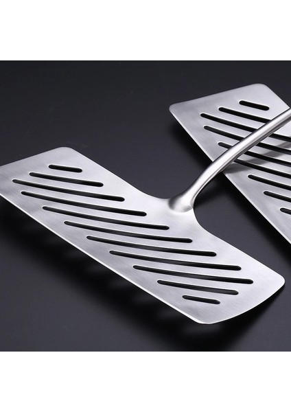 1 Adet Paslanmaz Çelik Oluklu Spatula Balık Düz Balık Biftek Dilim Kızartma Spatula Balık Turner Kürek Mutfak Tencere Barbekü Pişirme Aracı (Yurt Dışından) modelleri
