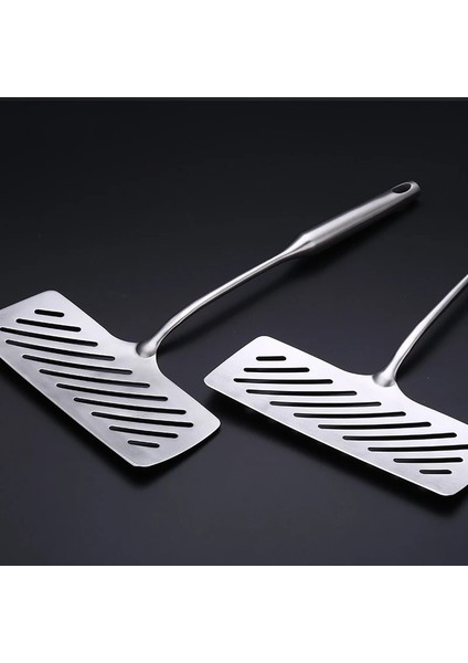 1 Adet Paslanmaz Çelik Oluklu Spatula Balık Düz Balık Biftek Dilim Kızartma Spatula Balık Turner Kürek Mutfak Tencere Barbekü Pişirme Aracı (Yurt Dışından) indirimleri