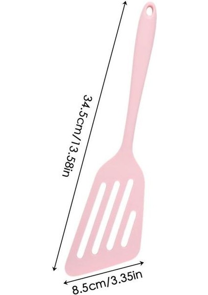 Pembe Silikon Pişirme Spatula Yapışmaz Kürek Mutfak Spatula Yapışmaz Tencere Kızartma Malzemeleri Et Balık Yumurta Pişirme (Yurt Dışından)